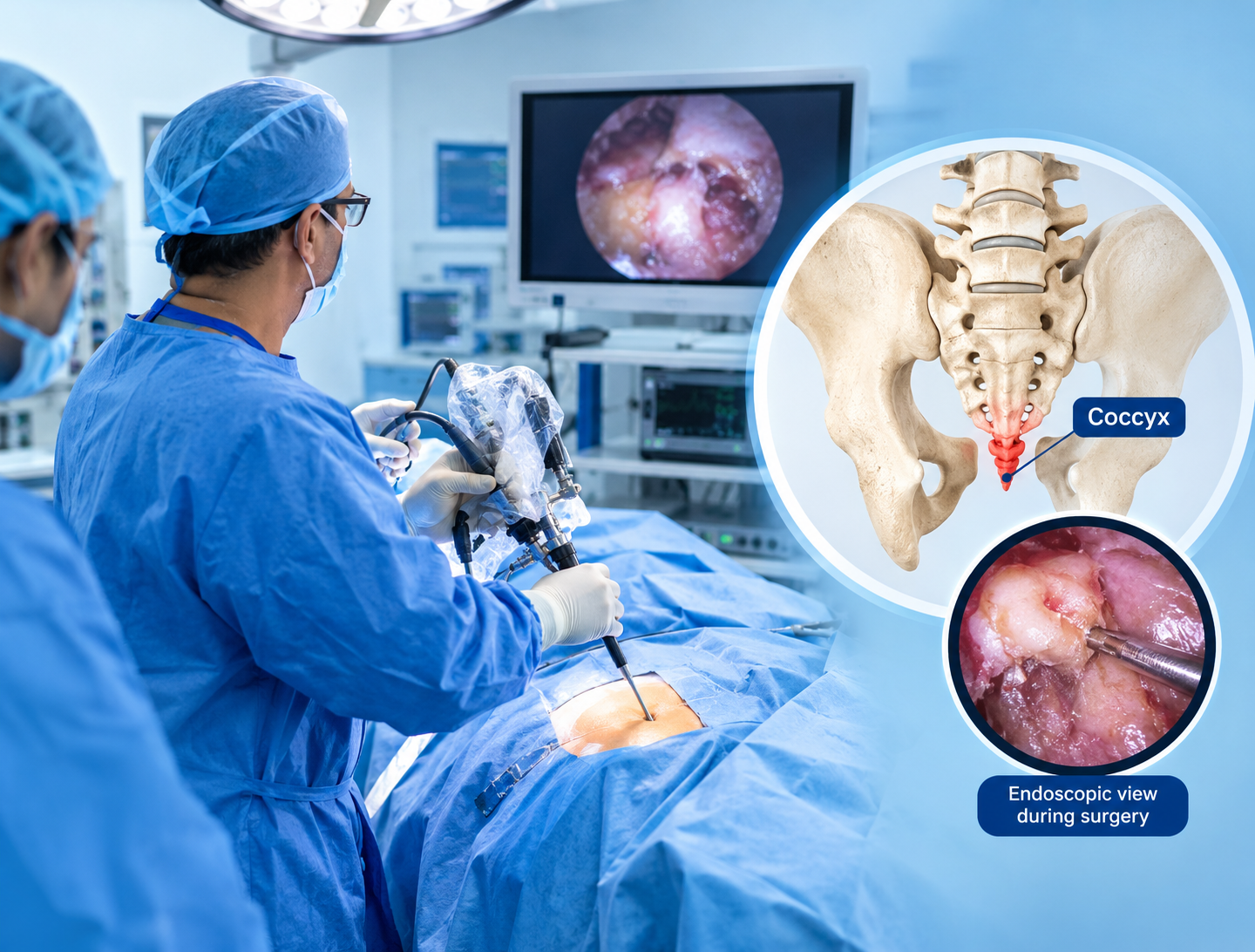first-endoscopic-coccygectomy-ub-endoscopy-bmh-kannur